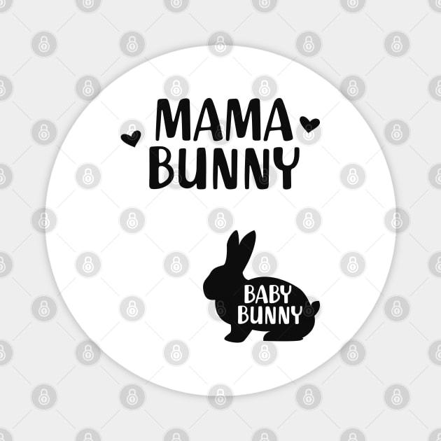 Pregnancy - Mama bunny Baby Bunny Magnet by KC Happy Shop